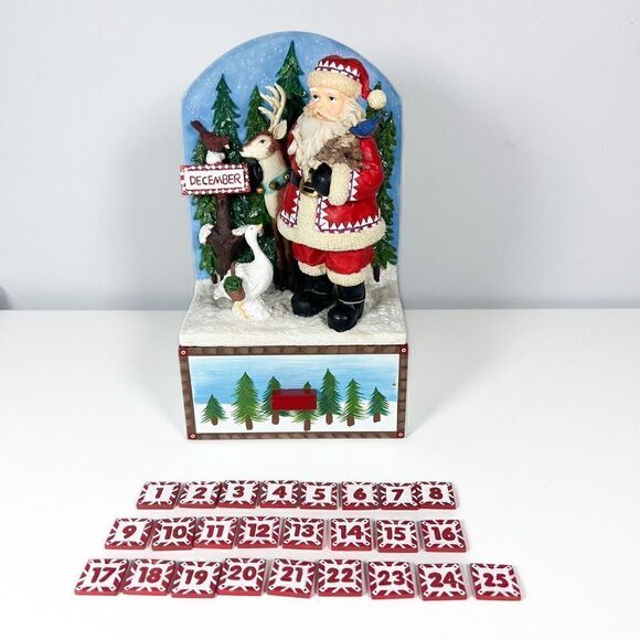 San Francisco Music Box Advent Calendar "Santa Claus is Coming To Town" Rudolph - Picture 1 of 11
